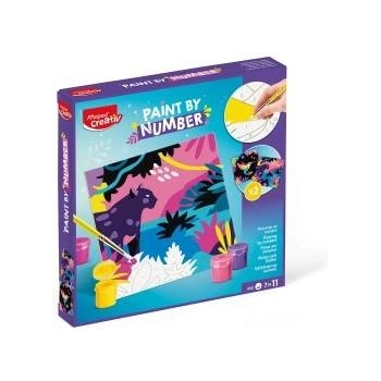Maped Creative painting by numbers leopard/bird