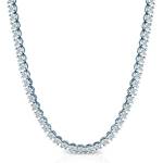 SAVICKI Тенис колие, бяло злато 585, бели диаманти 6.900ct 3.8mm 42cm