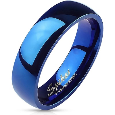 Šperky Eshop Modrý prsten s vysokým leskem P05.10