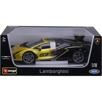 Bburago Бураго - Плюс колекция Lamborghini Sian FKP 37 1/18 преливащ 0931442