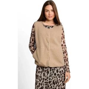 Tom Tailor Елек Tom tailor 1053424 vest - Beige (Gravel Beige)