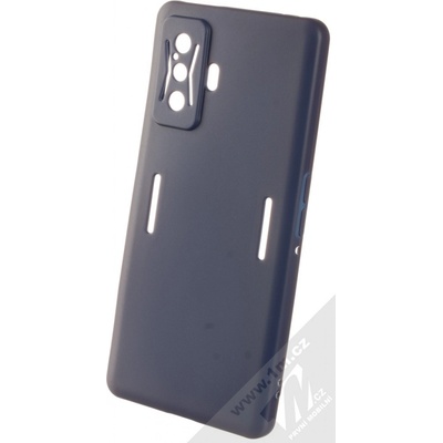 Pouzdro 1Mcz Matt Skinny TPU ochranné silikonové Xiaomi Poco F4 GT tmavě modré