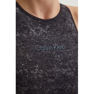 Спортен сутиен Calvin Klein Performance в черно с меланжов десен 00GWF4K101 (00GWF4K101)