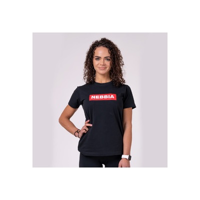 NEBBIA Women's T-Shirt 592-BLACK Čierna