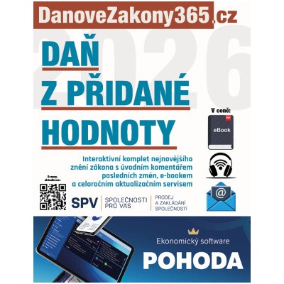 Zákon o dani z přidané hodnoty 2026 s komentářem změn - -