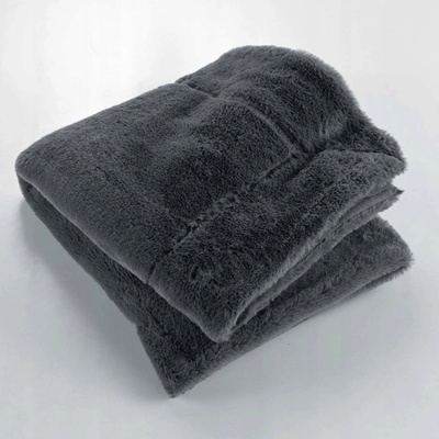Douceur d'intérieur polyester sivý deka 150x125