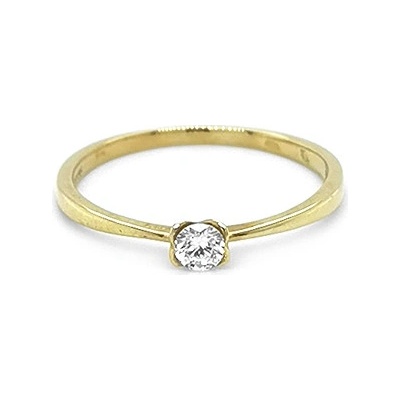Beny Jewellery zlatý zásnubní s Diamantem 2011263