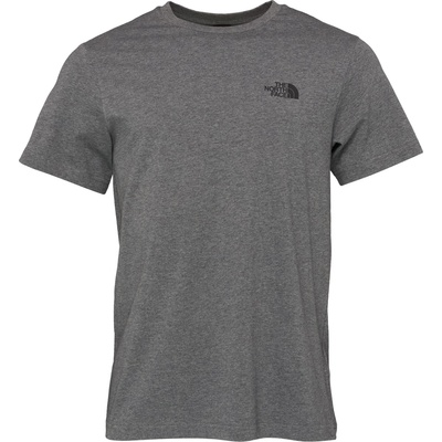 The North Face tričko M S/S Simple Dome Tee pánske šedé melanžové