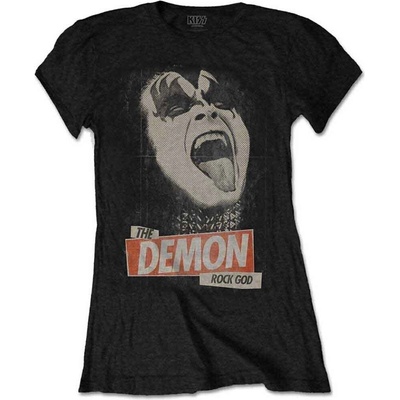 Kiss The Demon Rock Black S Дамски Риза (KISSTS12LB01)