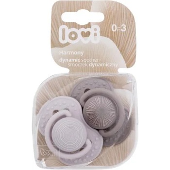 LOVI Harmony Dynamic Soother Boy 0-3m силиконов динамичен биберон 2 бр