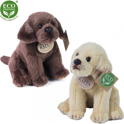 Eco-Friendly Rappa pes labrador sedící světle hnědý 20 cm