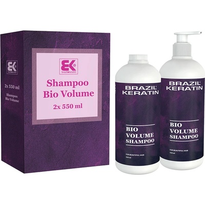BK Brazil Keratin Brazil Keratin Bio Volume Shampoo Duo Set 2 x 550 ml