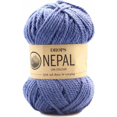 Drops Nepal Uni 6314 džínová modrá