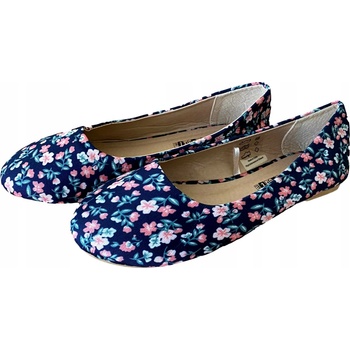 Dívčí baleríny s kytičkami