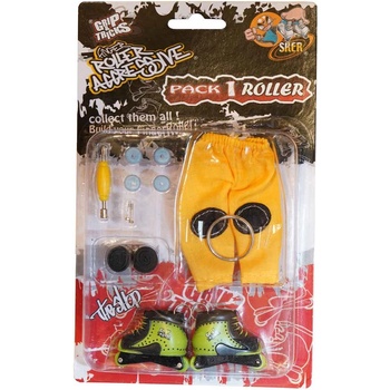 Grip & Tricks Играчка за пръсти Ролери, зелени (gt-fr-p1-green)