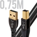 Audioquest AQ62000000003906 USB 2.0 samec/USB B samec, 0.75m, černý