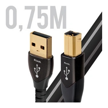 Audioquest AQ62000000003906 USB 2.0 samec/USB B samec, 0.75m, černý