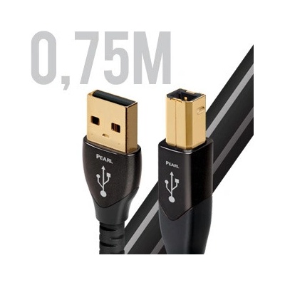 Audioquest AQ62000000003906 USB 2.0 samec/USB B samec, 0.75m, černý