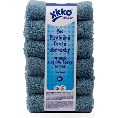 Kikko XKKO Organic BIO bavlněné froté ubrousky Mountain Spring 21x21cm