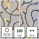 LED vianočná reťaz 2v1 10 m vonkajšia aj vnútorná teplá studená biela programy 8592920095805
