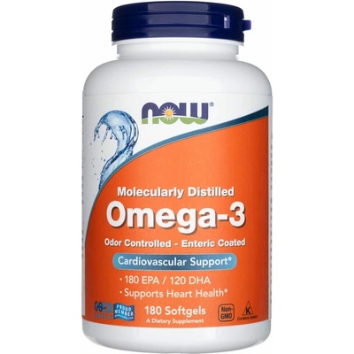 Now Foods Omega 3 180 kapslí