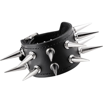 Black & metal гривна Spikes 2 - BWZ-201