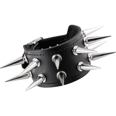 Black & metal гривна Spikes 2 - BWZ-201
