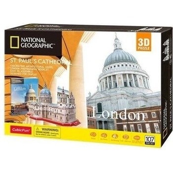 CubicFun 3D puzzle National Geographic: Katedrála svatého Pavla 107 ks