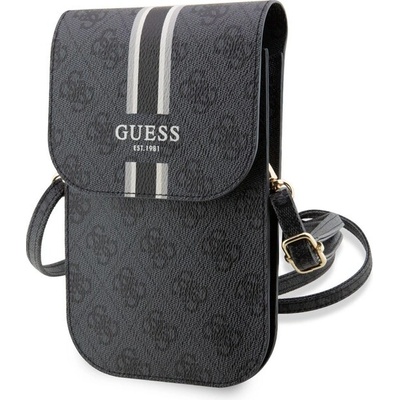 Pouzdro Guess PU 4G Printed Stripes Phone Bag černé