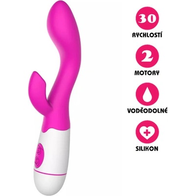 VšeNaSex.cz Silikonový Female G Spot Dual Vibe růžový