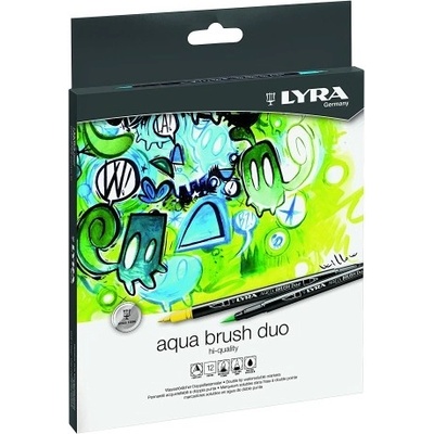 Sada 12 fixů Aqua Brush Duo Lyra