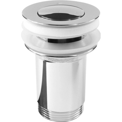 Mereo Výpusť uzatváracia CLIC-CLAC, celokovová s prepadom, chróm. mosadz, o 5/4", guľatá CH05