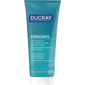 Ducray Keracnyl Foaming gel пенлив почистващ гел за мазна кожа склонна към акне 200ml