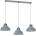 Luminex Пендел SVEN 3xE27/15W/230V сив (LU9050)