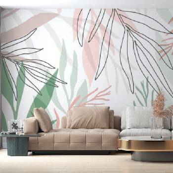 Decono Фототапет Пастелни Листа