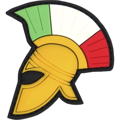 Gumová nášivka 101 Inc Spartan Helmet - farevná
