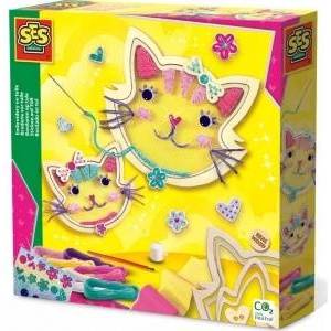 SES Creative Embroidery on tulle Kitties