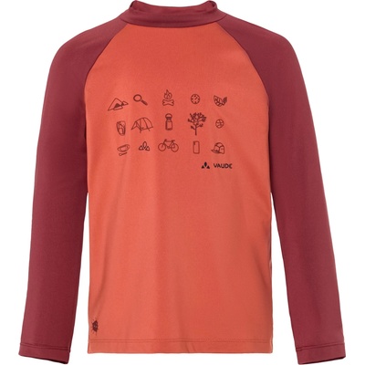 Vaude Детска спортна тениска Vaude Kid's Solaro L/S T-Shirt III Sport shirt - Hotchili - размер 146/152 (EU) (704-4893-0217)