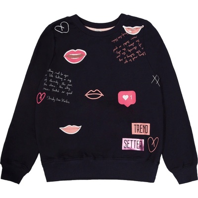 Winkiki Kids Wear Dívčí mikina Trend Setter navy