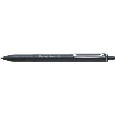 Pentel Химикалка, 0, 35 мм, с бутон, PENTEL "iZee", черна BX467-A (BX467-A)