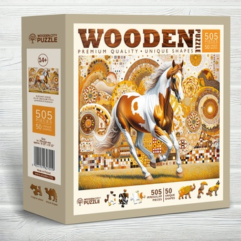 Wooden City - Puzzle Elegant Horse - 500 piese