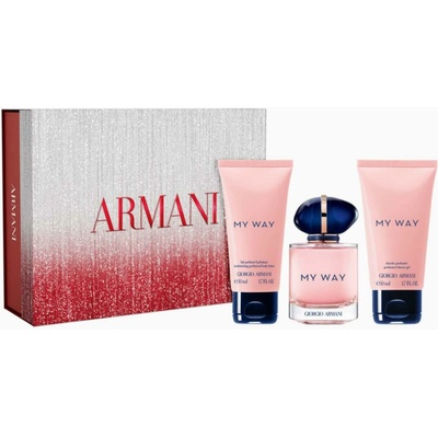 Armani My Way EDP 50 ml + My Way parfumovaný sprchovací gél 50 ml + My Way parfumované telové mlieko 50 ml