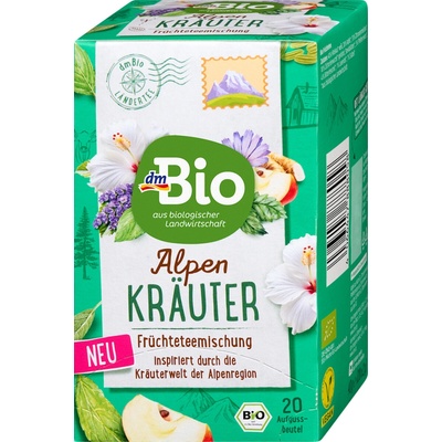 dmBio bylinný čaj Alpské byliny 40 g