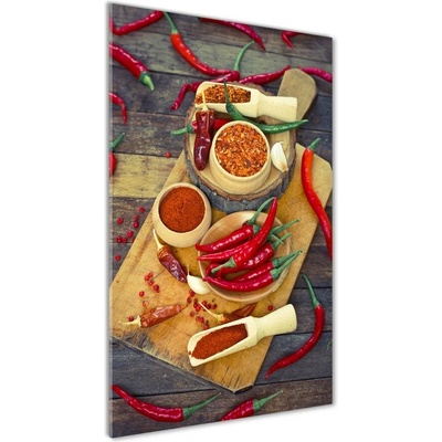Vertikálny foto obraz sklenený Chilli papričky 50x100 cm