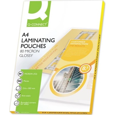 Laminovacie fólie Q-Connect 216x303 /A4/ 80mic