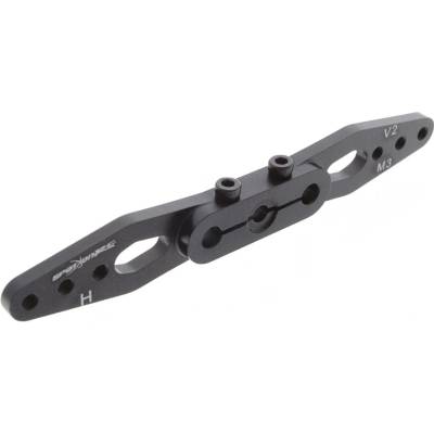 SpotOnRC Servo páka 89 mm obojstranná 24 zubov čierna pre servá H