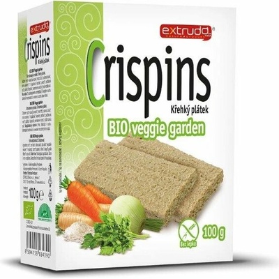 Extrudo Crispins veggie garden chrumkavý plátok 100 g
