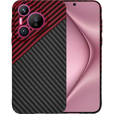 Techsuit Carbonite FiberShell puzdro pre Huawei Pura 70 – Red Vortex