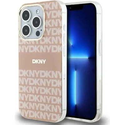DKNY Кейс DKNY IML Mono & Stripe MagSafe за iPhone 13 Pro Max, розов (3666339267629)