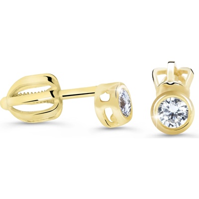 Cutie Jewellery - diamonds Náušnice DZ62231 na šroubek ze zlata s diamanty